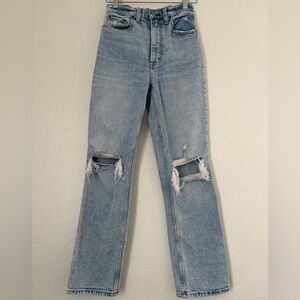 Abercrombie and Fitch The 90’s Straight Ultra High Rise Jeans- 25 Short